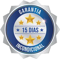 Selo de garantia incondicional de 15 dias